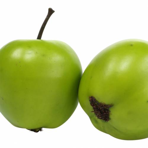 Frutta decorativa mini mela verde artificiale 4,5 cm 24 pezzi