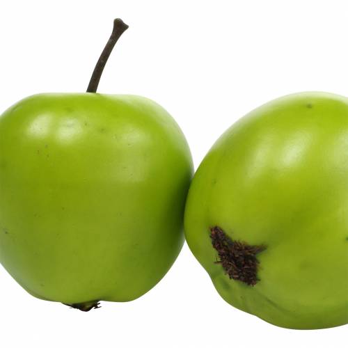 Frutta decorativa mini mela verde artificiale 4,5 cm 24p
