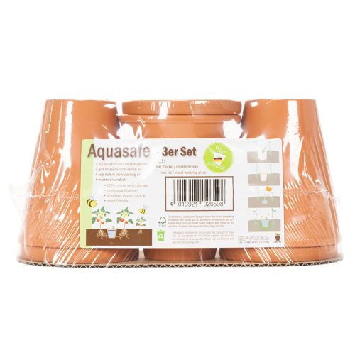Serbatoio d'acqua Aquasafe con fontanella per insetti, ideale per giardino, balcone e terrazzo, 12 cm, 3 pezzi. | Floristik24.it