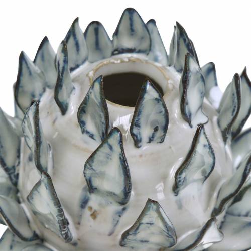 Prodotto Vaso decorativo art shock ceramica blu, bianco Ø9,5 cm H9 cm