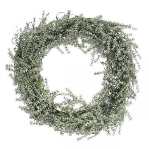 Prodotto Ghirlanda decorativa di larice Ghirlanda di aghi artificiali innevata bianco grigio Ø32cm
