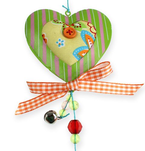 Floristik24 Cuori decorativi in tessuto da appendere 80 cm