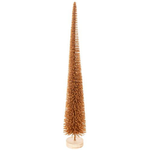 Decorazione artificiale per albero di Natale, sottile, con base in legno, 40 cm, 3 pezzi