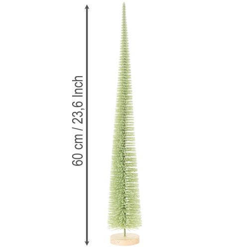 Albero di Natale artificiale, albero decorativo su base in legno, 60 cm | Floristik24.it