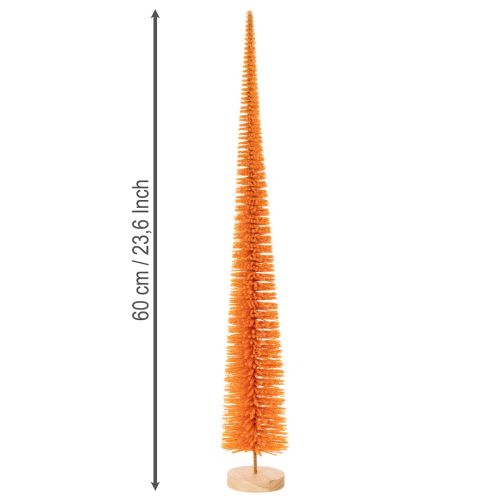 Decorazione natalizia artificiale su base in legno, 60 cm | Floristik24.it
