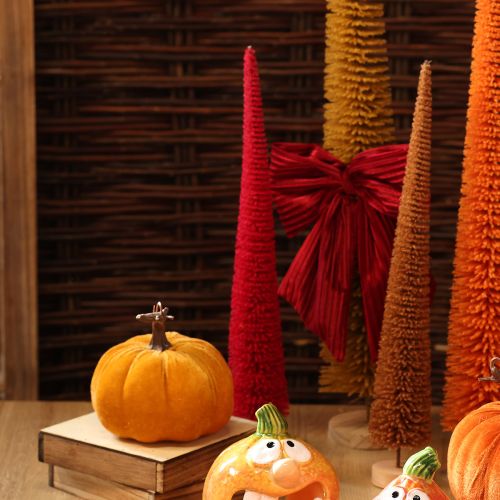 Albero di Natale decorativo stretto, albero di Natale artificiale su base in legno, 40 cm, 3 pezzi | Floristik24.it