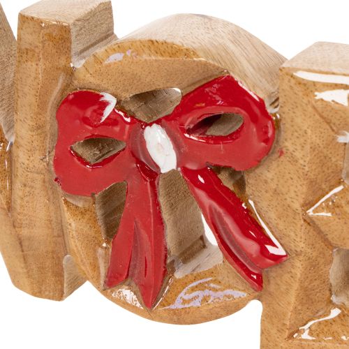 Scritta "Noel" con fiocco, decorazione natalizia, 18 cm | Floristik24.it