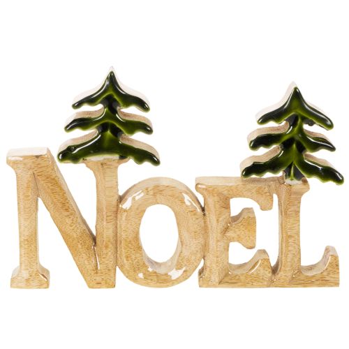 Decorazione natalizia Noel con due abeti da 18 cm | Floristik24.it