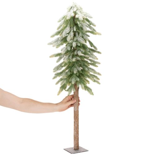 Abete artificiale con decorazioni innevate, inverno e Natale, 95 cm | Floristik24.it