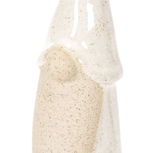 Statuetta decorativa a forma di gnomo, in ceramica leggera, stile scandinavo, 18 cm, 3 pezzi | Floristik24.it