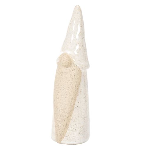 Statuetta decorativa a forma di gnomo, in ceramica leggera, stile scandinavo, 18 cm, 3 pezzi | Floristik24.it