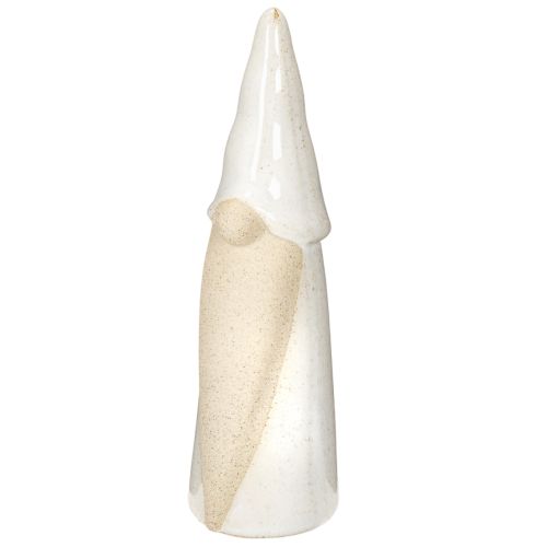 Statuetta decorativa di gnomo da appoggio, decorazione natalizia, in ceramica, 22 cm | Floristik24.it