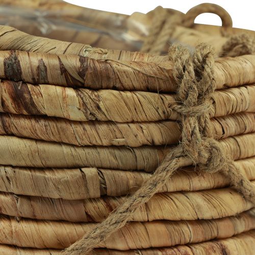 Floristik24 Cestino per appendere giacinto d&#39;acqua naturale 25/31 cm set da 2