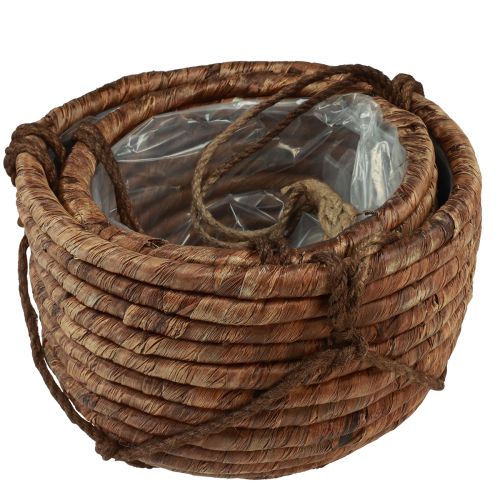 Prodotto Cestino per appendere giacinto d&#39;acqua marrone 25/31 cm set da 2