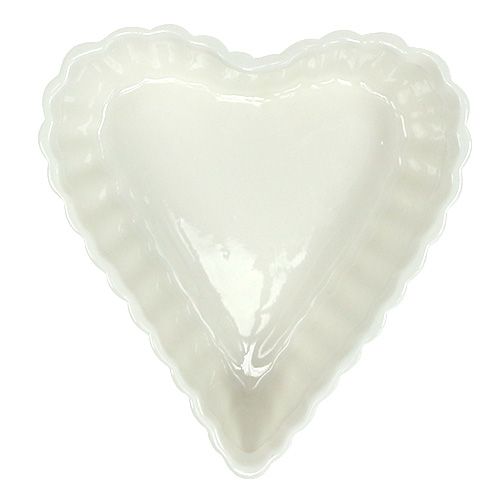 Floristik24 Stampo per dolci cuore bianco 16cm 2 pezzi
