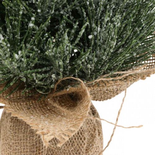 Prodotto Mini albero di Natale innevato artificialmente in un sacco H41cm