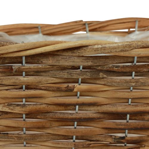 Prodotto Fioriera da balcone per appendere in rattan naturale L51cm