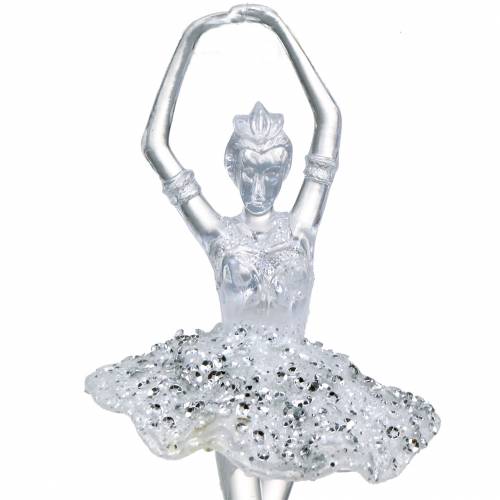 Floristik24 Appendino decorativo Decorazione per albero di Natale Ballerina 18 cm 2 pezzi