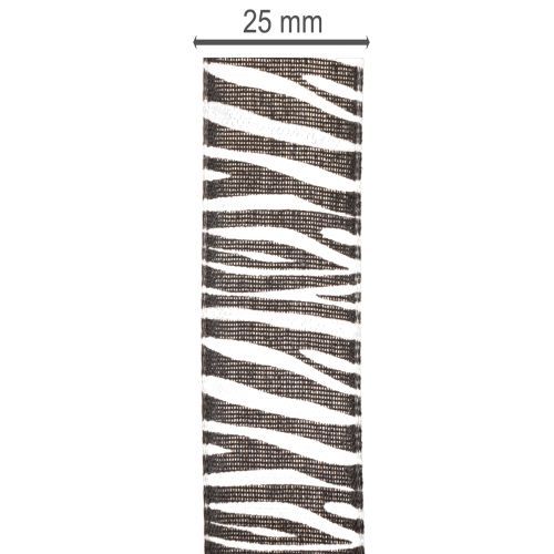 Nastro regalo con stampa zebrata, largo 25 mm, lungo 20 m. | Floristik24.it