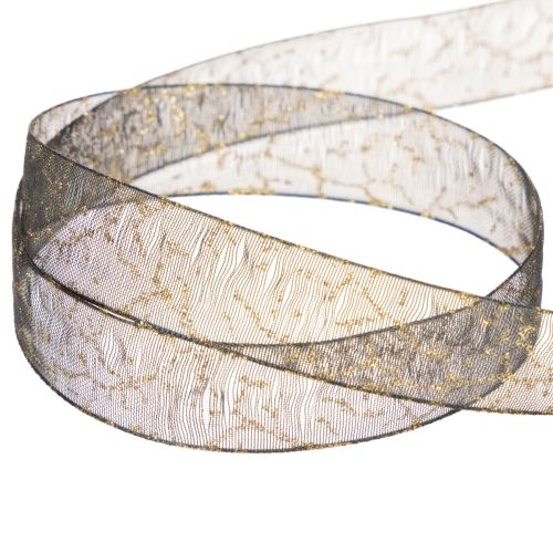 Nastro decorativo, nastro in organza trasparente per decorazioni da tavola, larghezza 15 mm, lunghezza 20 m. | Floristik24.it