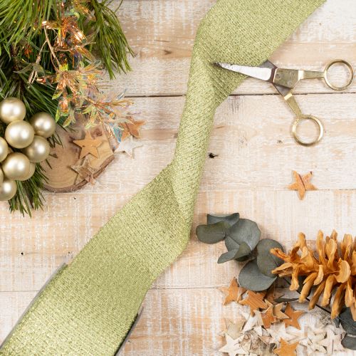 Nastro decorativo con glitter, nastro largo per confezioni regalo, 55 mm di larghezza, 15 m di lunghezza | Floristik24.it
