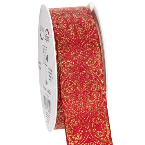 Nastro regalo con motivo festivo per lavori creativi e decorazioni, 40 mm x 15 m