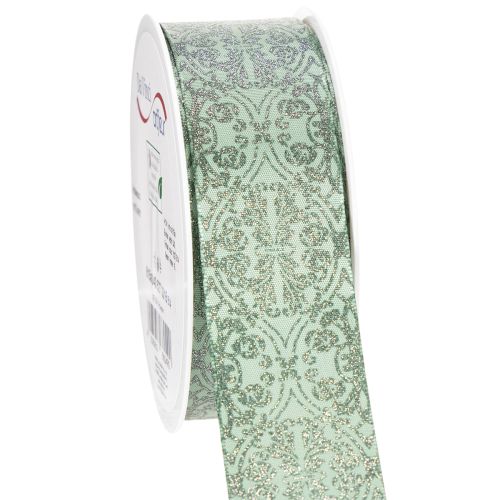 Nastro regalo con motivo classico per fiocchi e decorazioni, largo 40 mm, lungo 15 m. acquistare | Floristik24.it