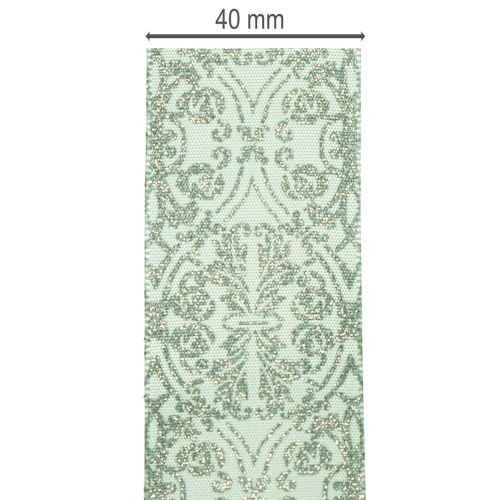 Nastro regalo con motivo classico per fiocchi e decorazioni, largo 40 mm, lungo 15 m. | Floristik24.it