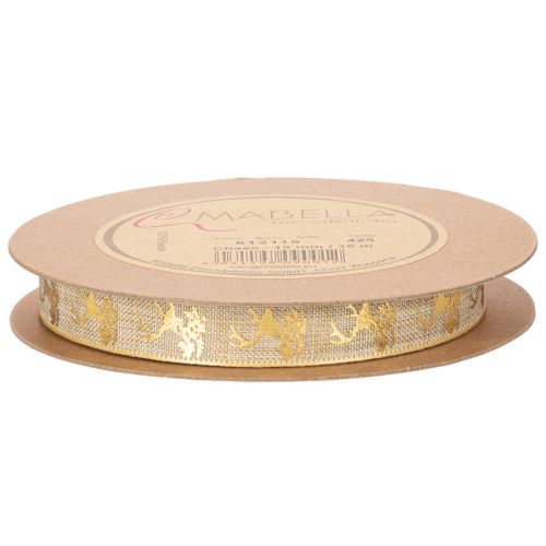 Nastro decorativo con disegno di cervo, nastro natalizio, 15 mm x 15 m | Floristik24.it
