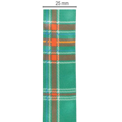 Nastro regalo a quadri, stile scozzese, 25 mm, 20 m | Floristik24.it