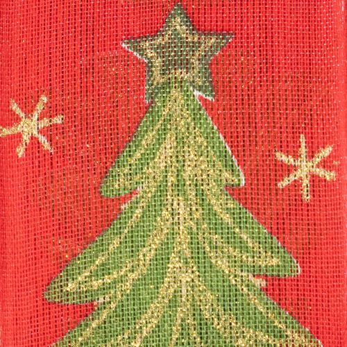 Nastro regalo con albero di Natale e stelle, 40 mm, 15 m | Floristik24.it