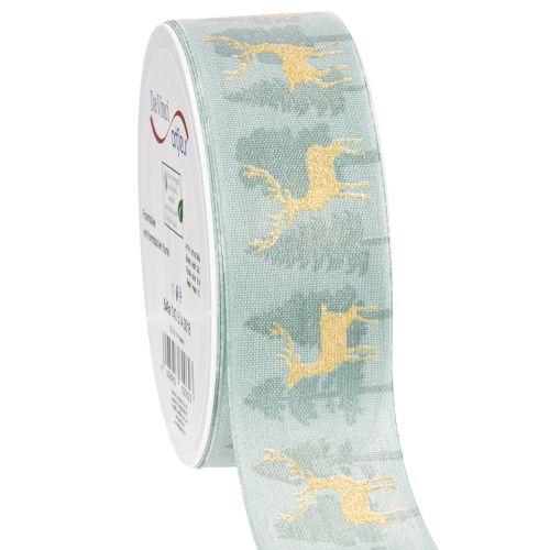 Nastro regalo con renne e alberi di Natale, 40 mm x 18 m acquistare | Floristik24.it