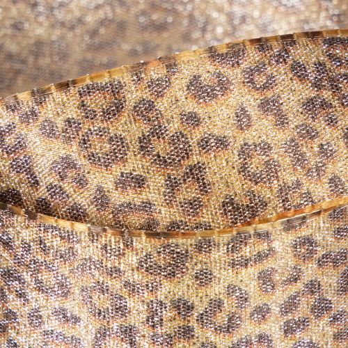 Nastro regalo con stampa leopardata per decorazioni creative e composizioni floreali, 25 mm x 20 m | Floristik24.it