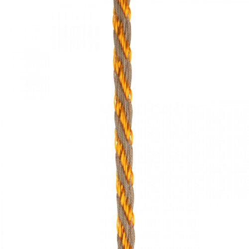 Floristik24 Cordone, cordino per gioielli, cordino dorato Colori naturali dorati L20m Ø4cm