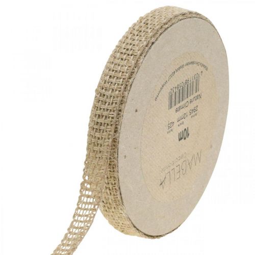 Prodotto Nastro Deco juta natura 12mm Nastro decorazione rustica juta 10m