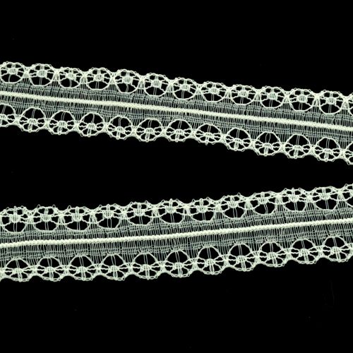 Floristik24 Nastro di pizzo crema vintage 20mm 20m