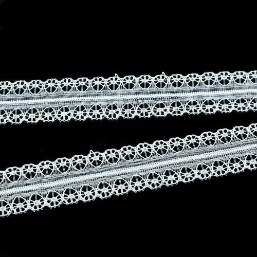 Floristik24 Nastro in pizzo vintage bianco 20mm 20m