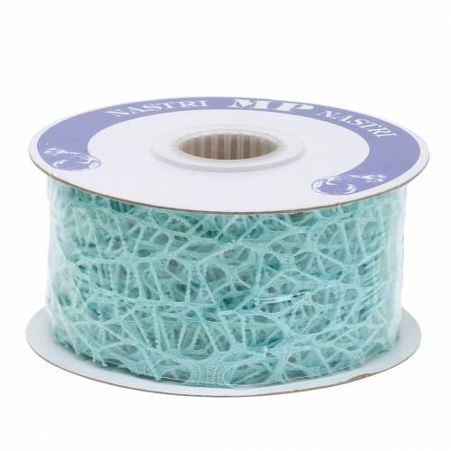 Prodotto Nastro Deco nastro a rete azzurro Tiffany 40mm 10m