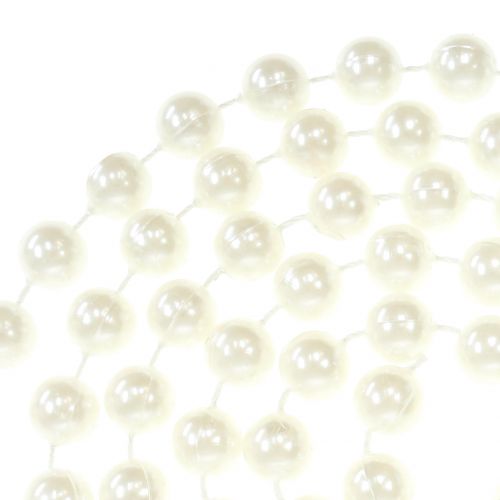 Floristik24 Cordone perlato bianco 10mm 6m