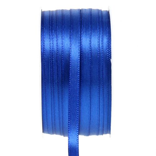 Floristik24 Nastro decorativo blu 6mm 50m