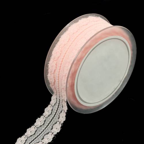 Floristik24 Nastro decorativo in pizzo nastro rosa 20m 3cm confezione regalo