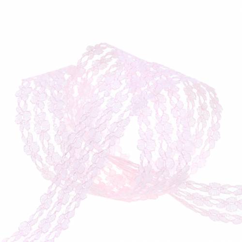 Prodotto Nastro in pizzo rosa 20mm 20m