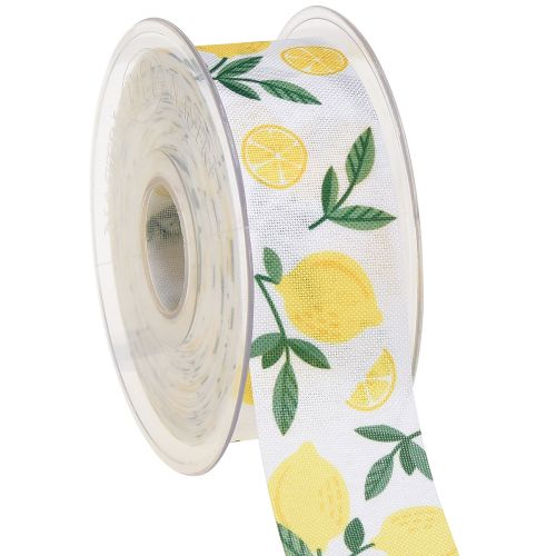 Prodotto Nastro regalo nastro decorativo decorazione limone estivo L40mm L20m