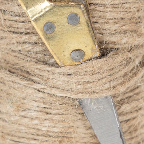 Prodotto Rocchetto di nastro in juta con forbici Ø5cm H8cm 2 pezzi