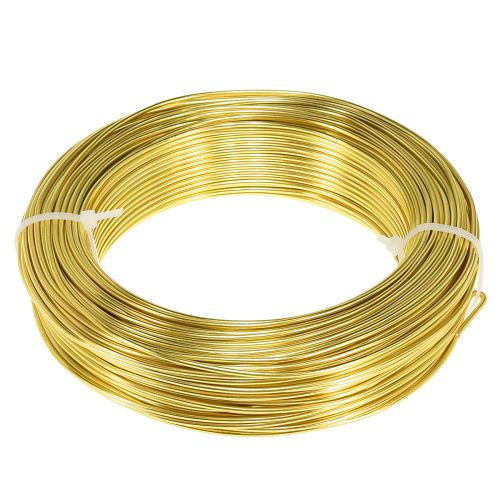 Prodotto Filo artigianale filo di alluminio dorato per artigianato Ø2mm L60m