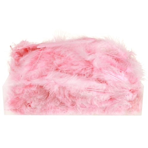 Prodotto Piume artigianali piume di uccello rosa primavera Pasqua 5-10 cm 20 g