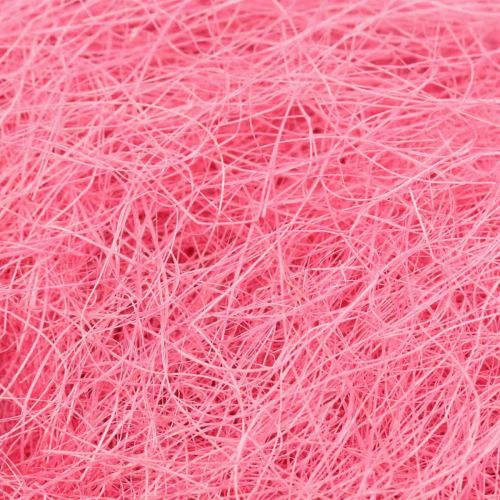 Floristik24 Materiale artigianale, erba di sisal, materiale naturale rosa 300g