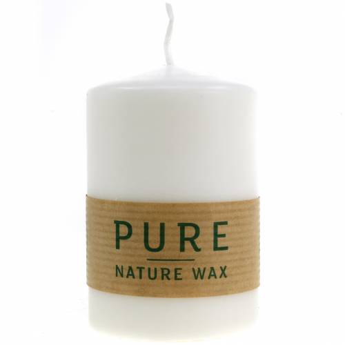 Prodotto PURE Nature Safe Candle candela stearina, cera di colza 90/60mm bianco 1 pz