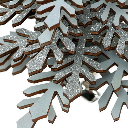 Floristik24 Albero da appendere in argento con campanello 40cm