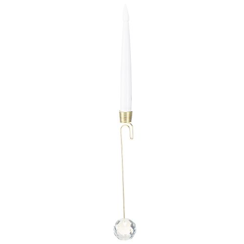 Candele a forma di albero, candele a LED con luce gialla cristallina, 31 cm, 10 pezzi
